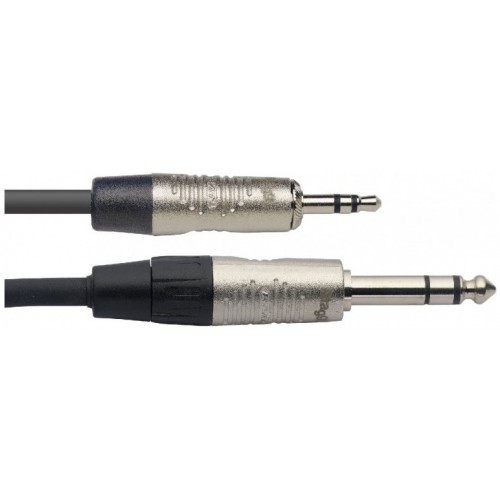 Stagg NAC2MPSPSR, propojovací kabel Jack 3,5 mm - Jack 6,3 mm stereo, 2m