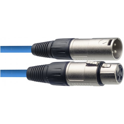 Stagg SMC6 CBL, mikrofonní kabel XLR/XLR, 6m, modrý