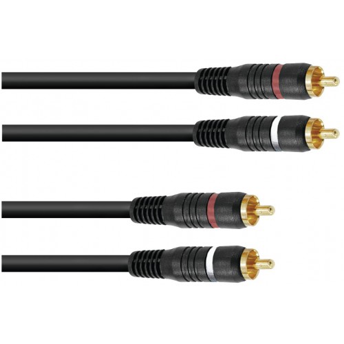 Kabel CC-30, propojovací kabel 2x 2 RCA zástrčka HighEnd, 3m