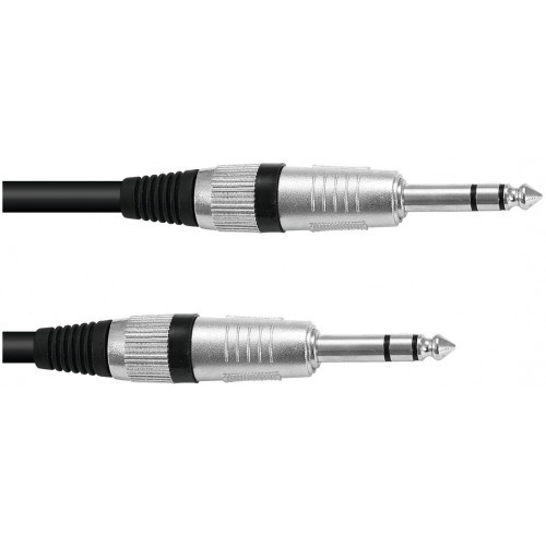 Kabel KS-10 2x Jack 6,3 stereo 1 m