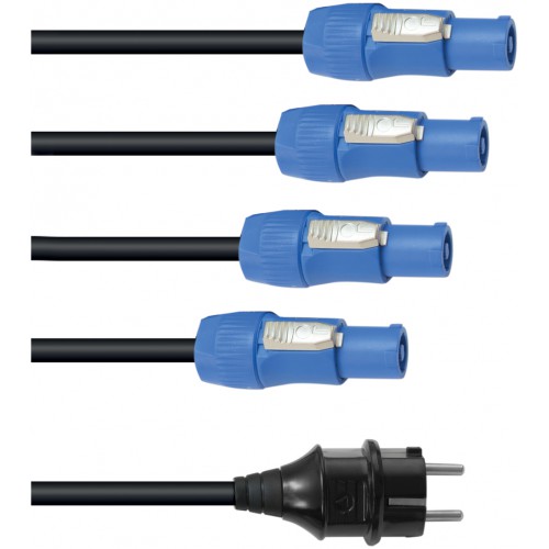 Eurolite PowerCon napájecí kabel 1-4, 3x2,5 mm, 5 m