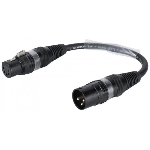 Sommer kabelový adaptér 3pinový XLR(M) / 5pinový XLR(F)