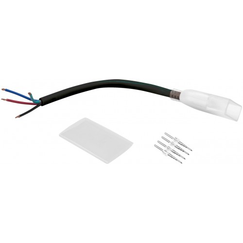 Eurolite LED Neon Flex 230V Slim RGB, propojovací kabel obnažený