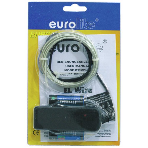 Eurolite EL osvětlovací drát 2 mm, délka 2 m, bílý, 6400K