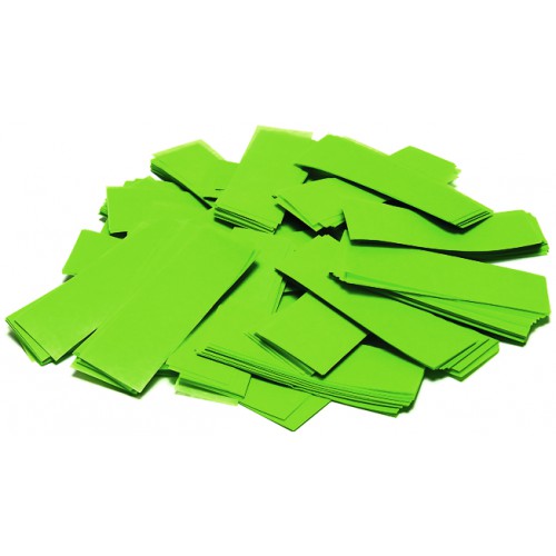 Tcm Fx pomalu padající obdélníkové konfety 55x18mm, světle zelené, 1kg