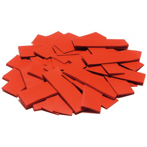 Tcm Fx pomalu padající obdélníkové konfety 55x18mm, červené, 1kg