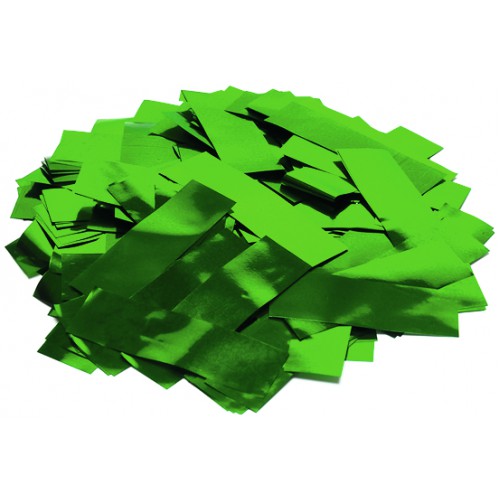 Tcm Fx metalické obdélníkové konfety 55x18mm, zelené, 1kg