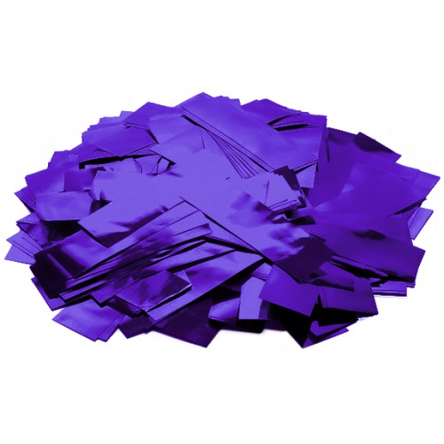 Tcm Fx metalické obdélníkové konfety 55x18mm, fialové, 1kg