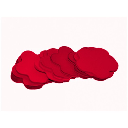 Tcm Fx pomalu padající konfety, květy 55x55mm, červené, 1kg