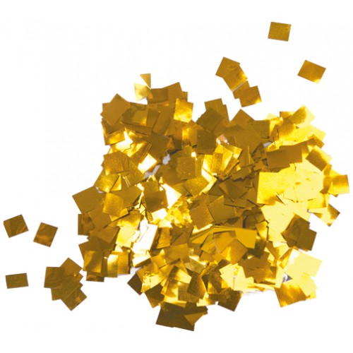Tcm Fx metalické konfety, kapky deště 6x6mm, zlaté, 1kg
