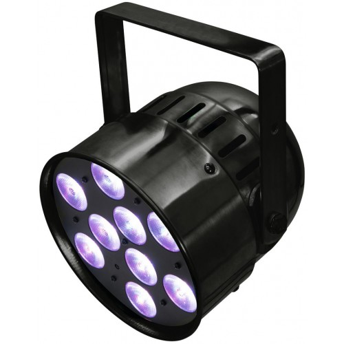 Eurolite LED PAR-56, 9x8W QCL, krátký černý