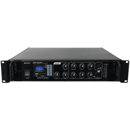 Omnitronic MP-350P, 100V mixážní zesilovač, 350W, MP3