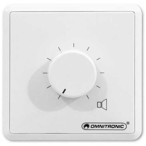 Omnitronic PA ovladač hlasitosti 30 W mono, bílý