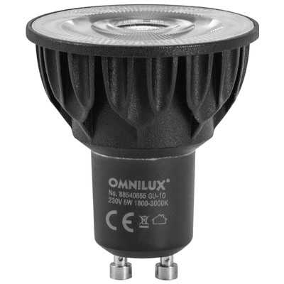 Omnilux GU10 230V COB 5W LED 1800-3000K, s tlumením teploty