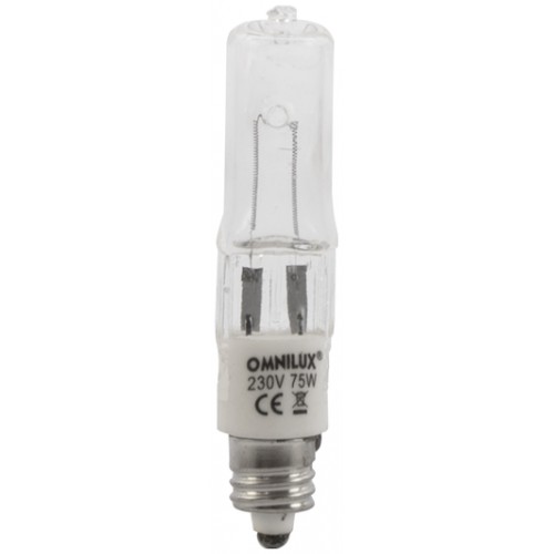 230V/75W mléčná žárovka E11 Omnilux