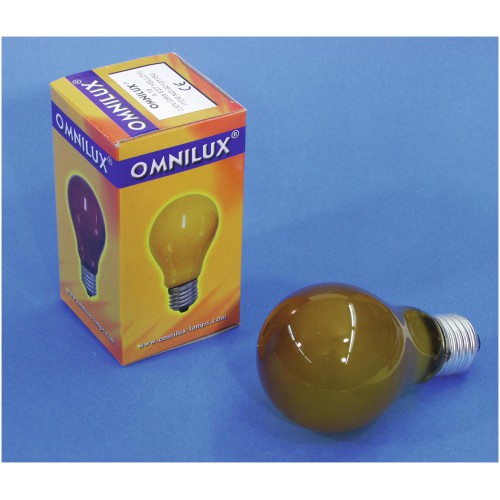 Omnilux A19 230V/25W E-27, žlutá