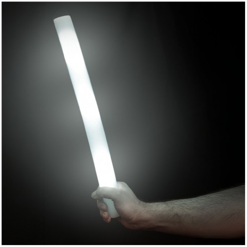 Pěnová tyč s LED světlem, balení 10 kusů, bílá 