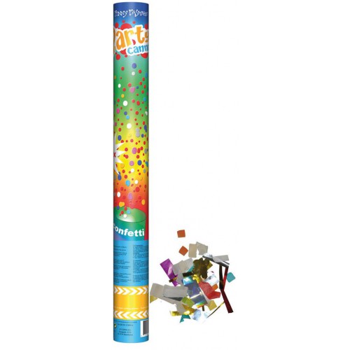 Párty konfety vystřelovací XL 60 cm, multicolor