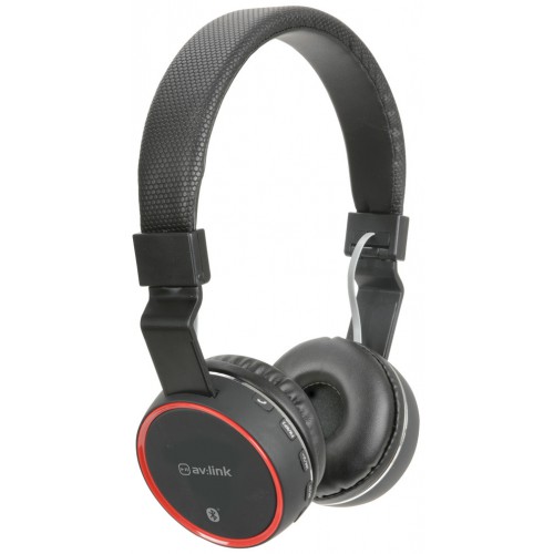 AV:link PBH-10 bezdrátová Bluetooth SD sluchátka, černá