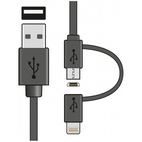 AV:Link Apple Lightning a MicroUSB kabel, 1.5m