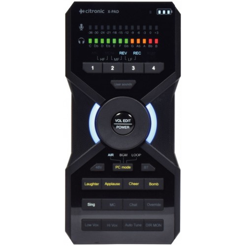 Citronic X-PAD, přenosné audio rozhraní a mikrofonní procesor