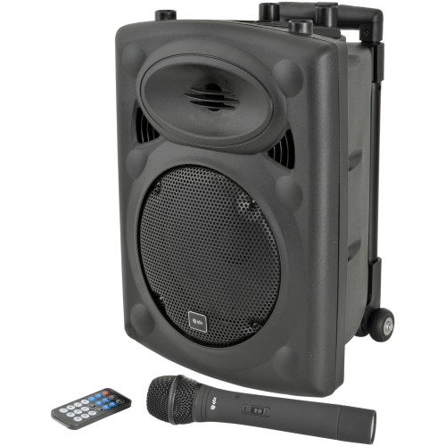 QTX QR8PA, mobilní 8" zvukový systém BT/USB/SD/FM/UHF/TWS, 50W