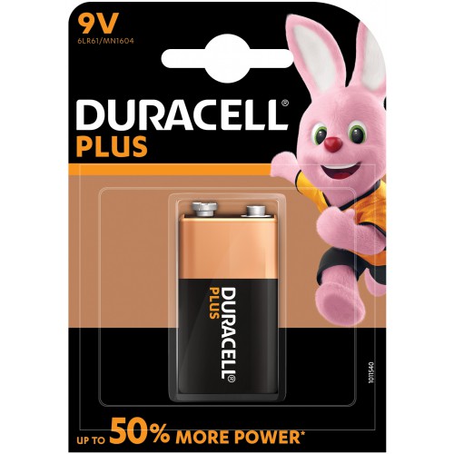 Duracell Plus baterie 6LR61/MN1604, 9V